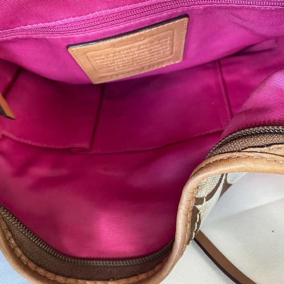 Coach brown and pink purse - Picture 9 of 9